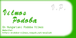 vilmos podoba business card